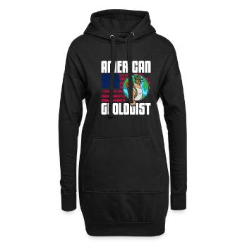 Geowissenschaftler Geologie Beruf Geologe - Hoodie-Kleid - Schwarz - Vorne