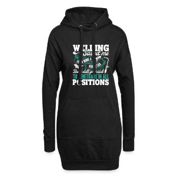 Welding Welding Save Me - Hoodie Dress - black - Front