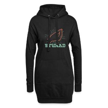 Origine italienne Italie Drapeau Patrie - Sweat-shirt à capuche long Femme - noir - Devant