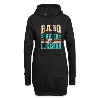 Babo Bosnien Vater Bosnischer Papa Balkan Bosna - Hoodie-Kleid - Schwarz - Vorne