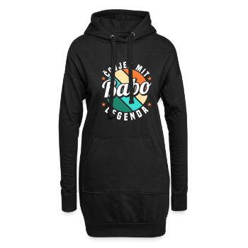 Babo Bosnien Vater Bosnischer Papa Balkan Bosna - Hoodie-Kleid - Schwarz - Vorne