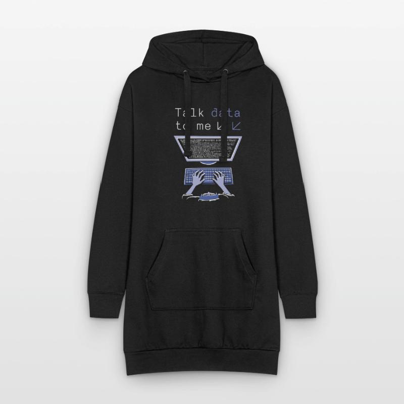 Ingénieur Big Data Science Data Analyste Pc Sweat-shirt à capuche long Femme