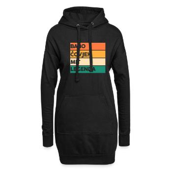 Babo Bosnien Vater Bosnischer Papa Balkan Bosna - Hoodie-Kleid - Schwarz - Vorne