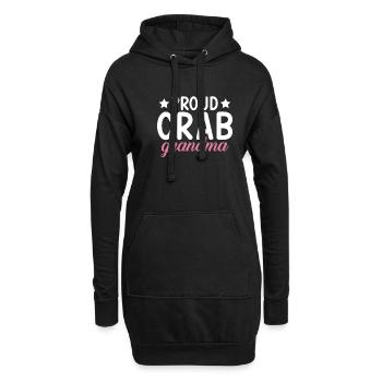 Cadeaux Crab Lover - Sweat-shirt à capuche long Femme - noir - Devant