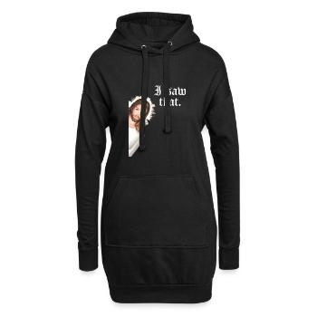 Funny God Christian Quote I Jesus Meme I Saw That - Hoodie-Kleid - Schwarz - Vorne