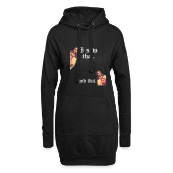 Funny God Christian Quote I Jesus Meme I Saw That - Hoodie-Kleid - Schwarz - Vorne