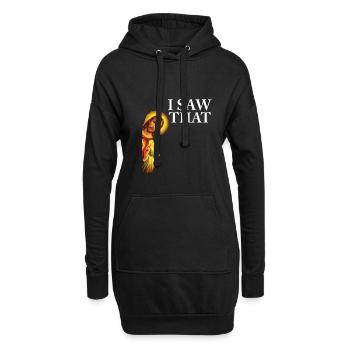 Funny God Christian Quote I Jesus Meme I Saw That - Hoodie-Kleid - Schwarz - Vorne