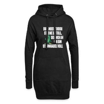 Sieh mich an, ich bin Sternhagel voll! Lustiges - Hoodie-Kleid - Schwarz - Vorne