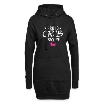 Cadeaux Crab Lover - Sweat-shirt à capuche long Femme - noir - Devant