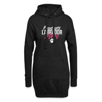 Labrador Liebhaber Geschenke - Hoodie-Kleid - Schwarz - Vorne