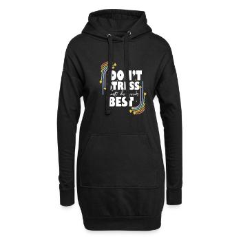 Test Day Don't Stress Just Do Your Best Teacher - Hoodie-Kleid - Schwarz - Vorne