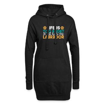 Labrador Liebhaber Geschenke - Hoodie-Kleid - Schwarz - Vorne