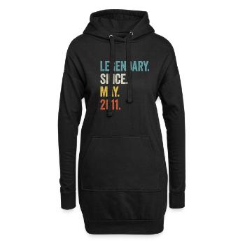 12. Geburtstag 12 Jahre Legendary Since May 2011 - Hoodie-Kleid - Schwarz - Vorne