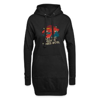 Retro Crawfish Boil Let The Great Times Boil - Hoodie Dress - black - Front
