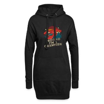 Faites semblant d’être une écrevisse Retro Crawfish Boil Love - Sweat-shirt à capuche long Femme - noir - Devant