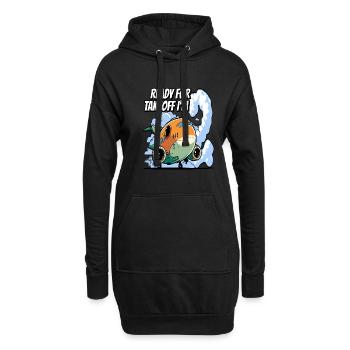 Ready for Takeoff I'm 2 - 2nd Birthday Boy - Hoodie-Kleid - Schwarz - Vorne