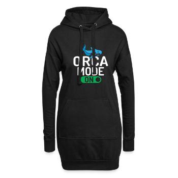 Orca Whale Gifts - Hoodie Dress - black - Front