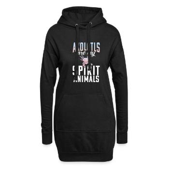 Axolotl Liebhaber Geschenke - Hoodie-Kleid - Schwarz - Vorne