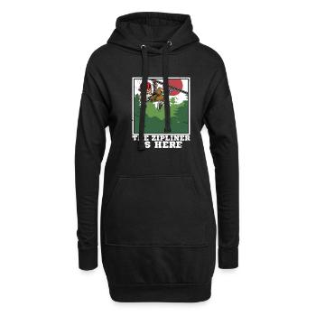 Ziplining Walf Zipliner Seilrutschen Sport Spruch - Hoodie-Kleid - Schwarz - Vorne
