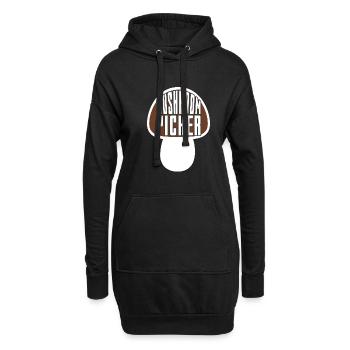 Mushroom Picker - Hoodie-Kleid - Schwarz - Vorne
