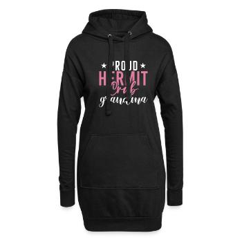 Einsiedlerkrebs-Geschenke - Hoodie-Kleid - Schwarz - Vorne