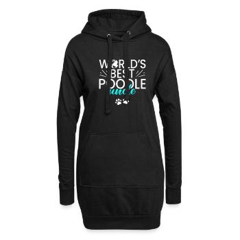 Cadeaux Caniche - Sweat-shirt à capuche long Femme - noir - Devant