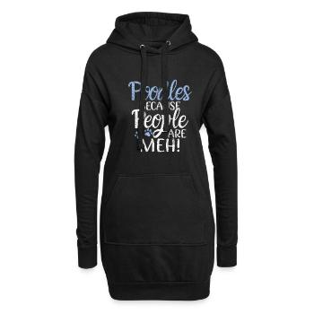 Poodle Gifts - Hoodie-Kleid - Schwarz - Vorne