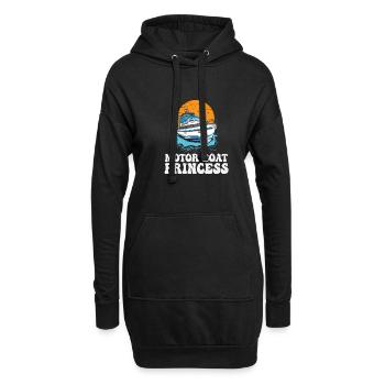 Bateau à moteur Princess Pontoon Queen Motonautisme - Sweat-shirt à capuche long Femme - noir - Devant