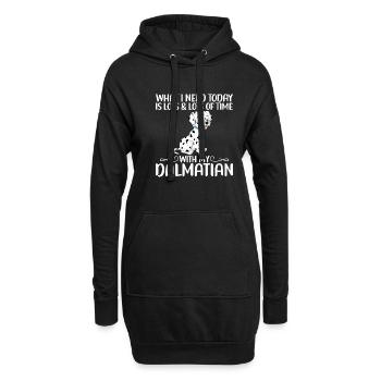 Gifts for Dalmatian Lovers - Hoodie-Kleid - Schwarz - Vorne