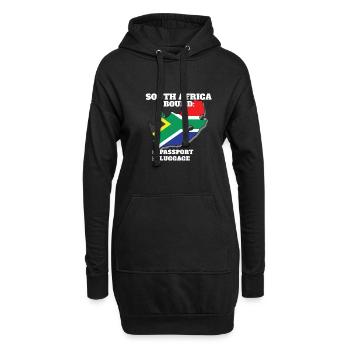 Afrique du Sud Bound Country Travel Afrique du Sud - Sweat-shirt à capuche long Femme - noir - Devant