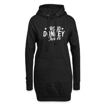 Donkey Lover Gifts - Hoodie-Kleid - Schwarz - Vorne