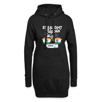 Straight Trippin' India Vacation Tour Travel Trip - Hoodie-Kleid - Schwarz - Vorne