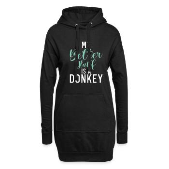Donkey Lover Gifts - Hoodie-Kleid - Schwarz - Vorne