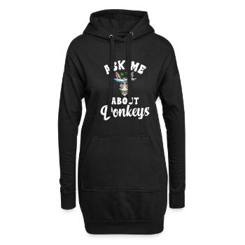 Donkey Lover Gifts - Hoodie-Kleid - Schwarz - Vorne