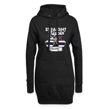 Straight Trippin' Thailand Vacation Tour Voyage - Sweat-shirt à capuche long Femme - noir - Devant