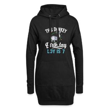 Cadeaux d’amoureux de l’âne - Sweat-shirt à capuche long Femme - noir - Devant