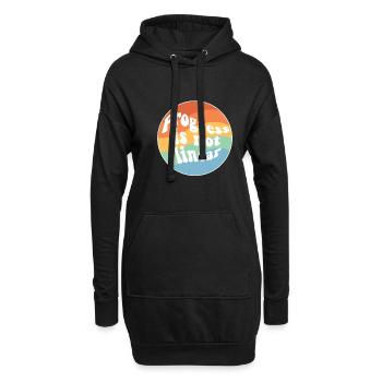 Progress Is Not Linear Paraprofessional Sped - Hoodie-Kleid - Schwarz - Vorne