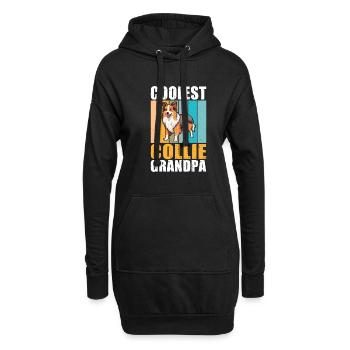 Collie Gifts - Hoodie-Kleid - Schwarz - Vorne