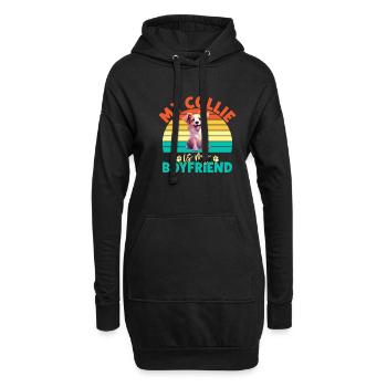 Collie Gifts - Hoodie-Kleid - Schwarz - Vorne