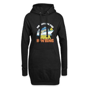 Les journées de croisière amusantes en mer sont pour la chasse au canard - Sweat-shirt à capuche long Femme - noir - Devant