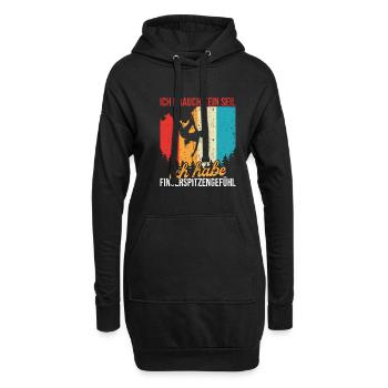 Freeclimbing Kletterer Bouldern Klettern - Hoodie-Kleid - Schwarz - Vorne