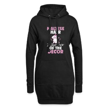 Cadeaux de propriétaire maltais - Sweat-shirt à capuche long Femme - noir - Devant