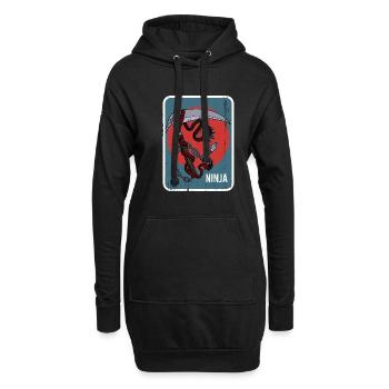 Kusarigama Training Weapon Combat Training Japon - Sweat-shirt à capuche long Femme - noir - Devant