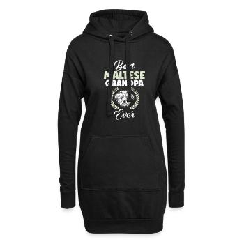 Cadeaux de propriétaire maltais - Sweat-shirt à capuche long Femme - noir - Devant