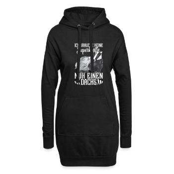 Dachsliebhaber Dachs Honigdachs Dachsbesitzer - Hoodie-Kleid - Schwarz - Vorne