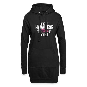Cadeaux pour les amoureux des chiens bichons havanais - Sweat-shirt à capuche long Femme - noir - Devant