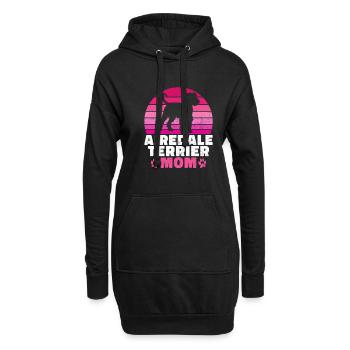 Airedale Terrier Gifts - Hoodie-Kleid - Schwarz - Vorne