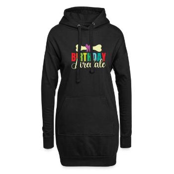 Airedale Terrier Gifts - Hoodie-Kleid - Schwarz - Vorne