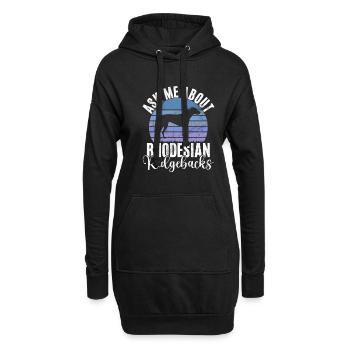 Cadeaux Rhodesian Ridgeback - Sweat-shirt à capuche long Femme - noir - Devant