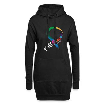 Soutien aux survivants du cancer Combattez le cancer sous toutes ses couleurs - Sweat-shirt à capuche long Femme - noir - Devant